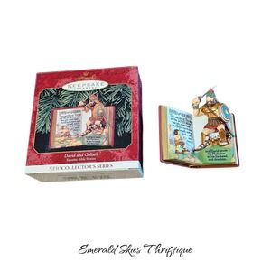 Hallmark bible stories‎ ornament David and Goliath. Free shipping